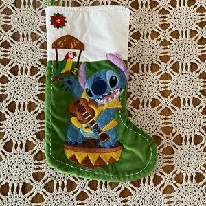 Disney Parks Lilo Stitch, Stitch Tropical Theme Aloha Christmas Holiday Stocking